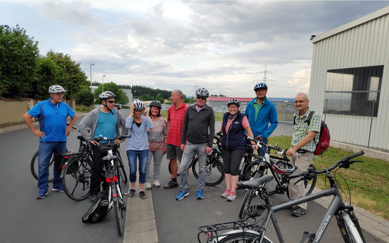 Kritische Radtour des grünen Ortsverbands Bergrheinfeld
